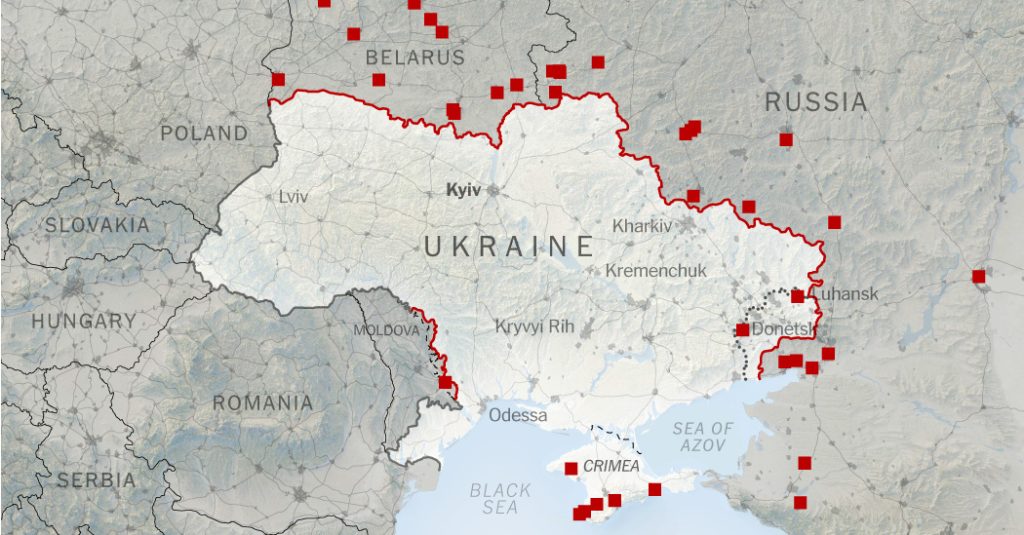 Karte: Wo sind russische Streitkräfte in der Ukraine stationiert?