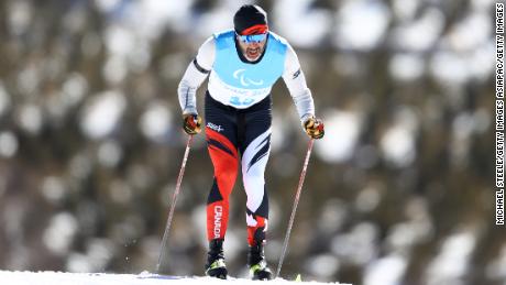 McKeever beim Training in Zhangjiakou vor den Paralympischen Winterspielen. 