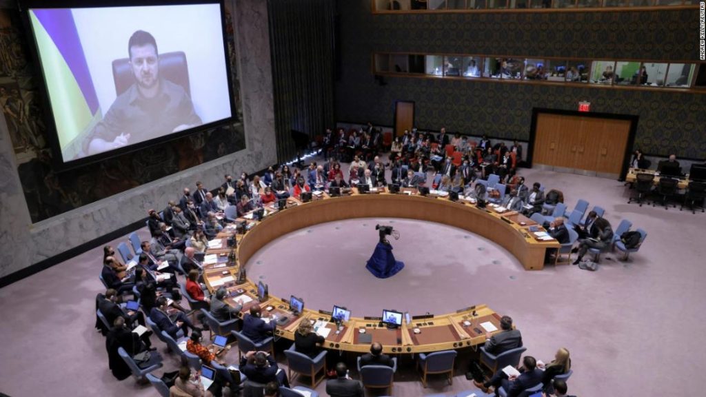 Wolodymyr Selenskyj: Der Präsident der Ukraine hat die mutmaßlichen russischen Gräueltaten in einer scharfen UN-Rede detailliert beschrieben