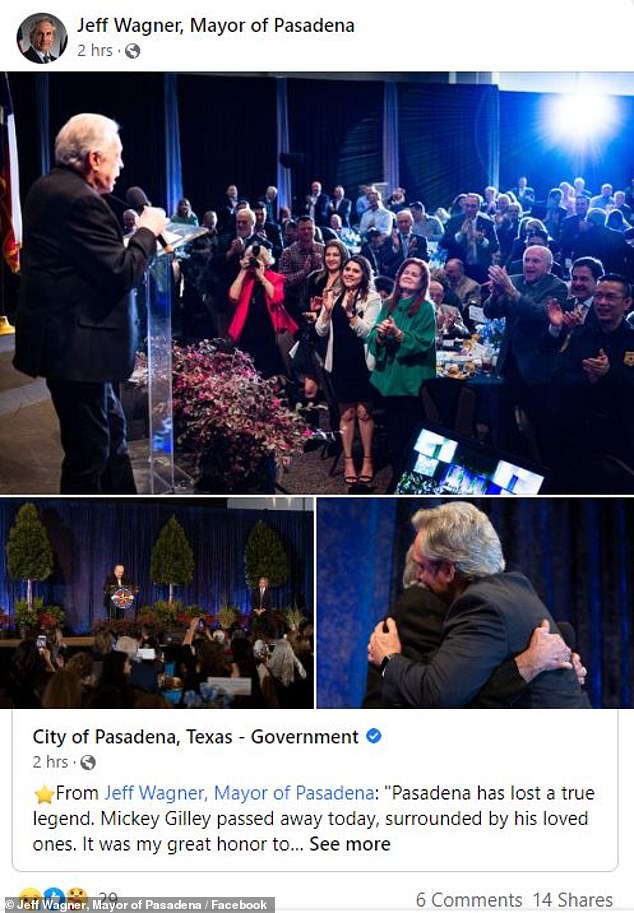 Bürgermeister kündigte an: Jeff Wagner, Bürgermeister von Pasadena, Texas, gab den Tod des Sängers am Samstag bekannt, während er „umgeben von geliebten Menschen“ über einen Facebook-Post war