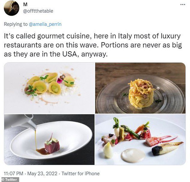 Die andere Seite: Unter den Hassern war ein Italiener, der erklärte, das Gericht stamme aus einer Gourmetküche, aus einem schicken Restaurant und 