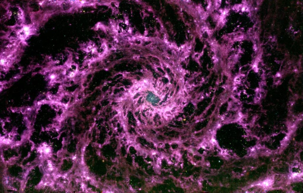 Das James-Webb-Weltraumteleskop der NASA enthüllt einen schrecklichen violetten Wirbel in unserem Universum